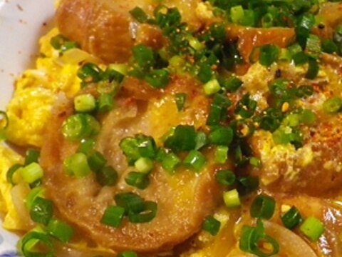 玉ねぎ仙台麩の卵とじ